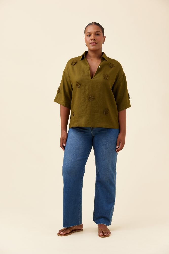 Anita Shirt - Olive
