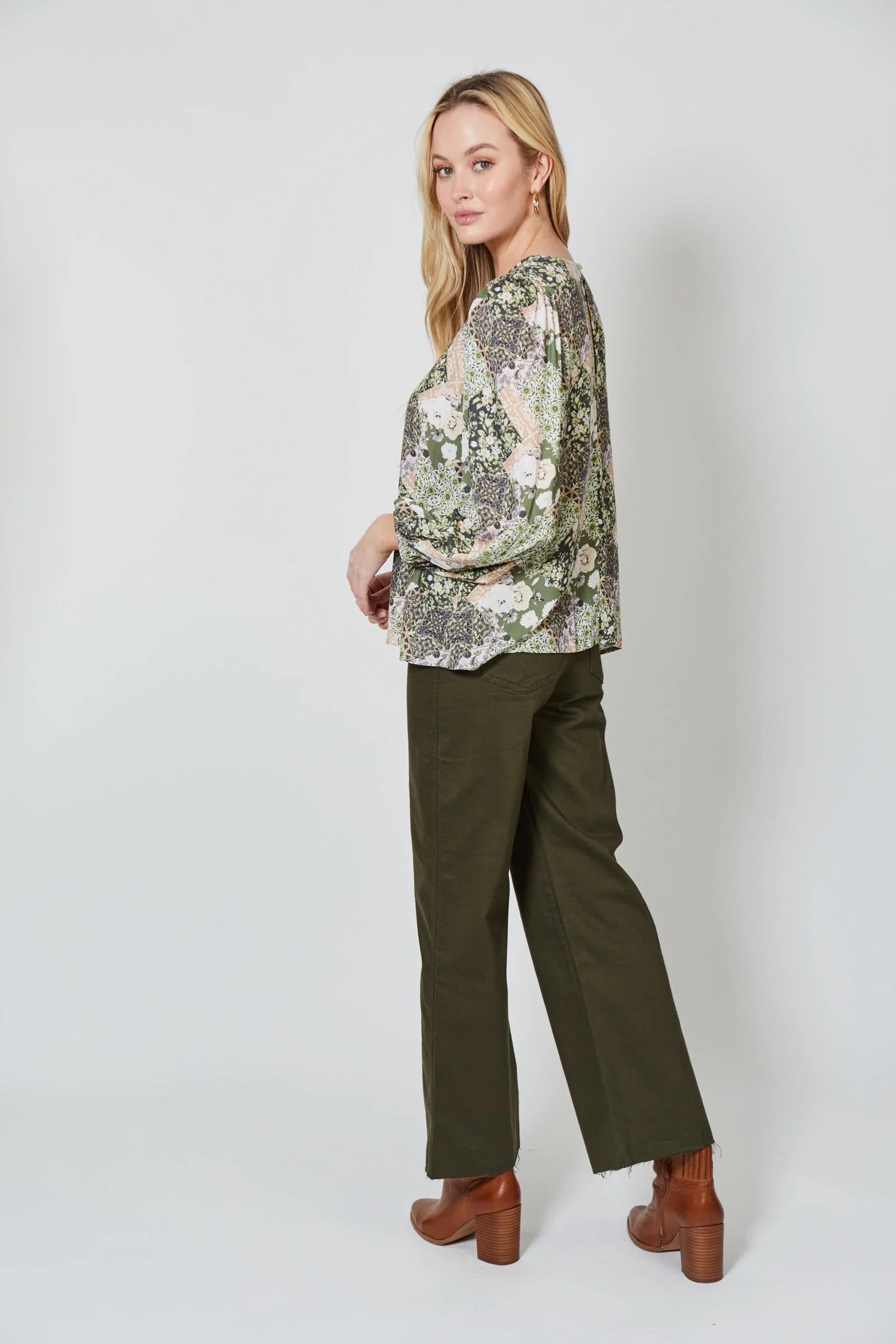 Coppola V Blouse - Evergreen Muse