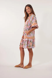 Flora Lace Dress - Sunset Hydrangea