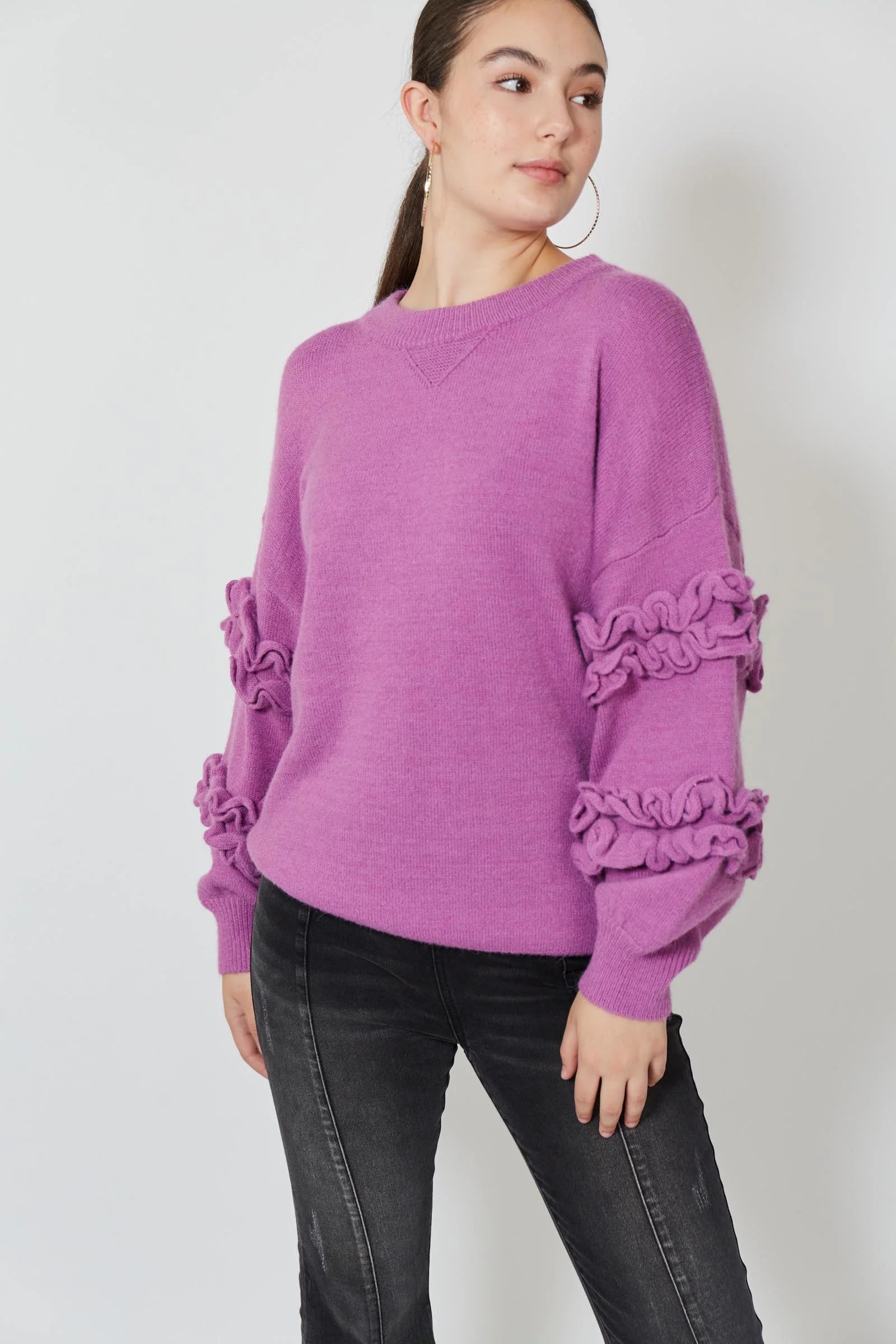 Garland Ruffle Jumper - Lilac