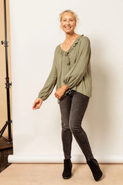 Ethereal Blouse - Moss