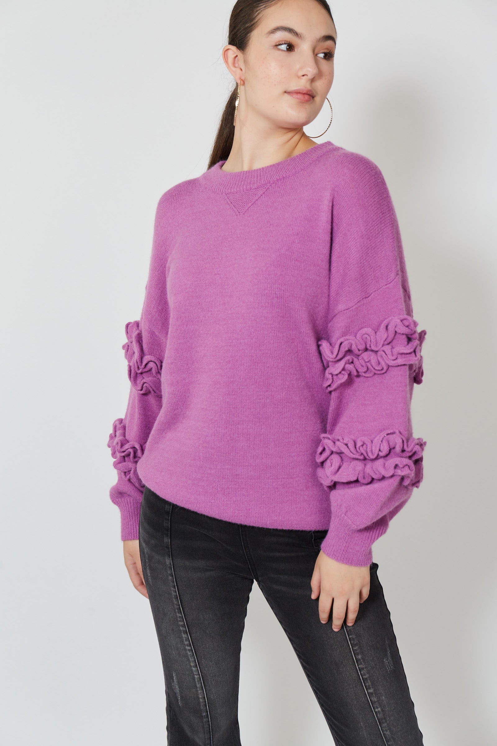 Garland Ruffle Jumper - Lilac