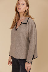 Athena Jumper - Taupe