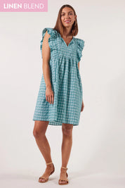 Alfresco Frill Dress - Haze
