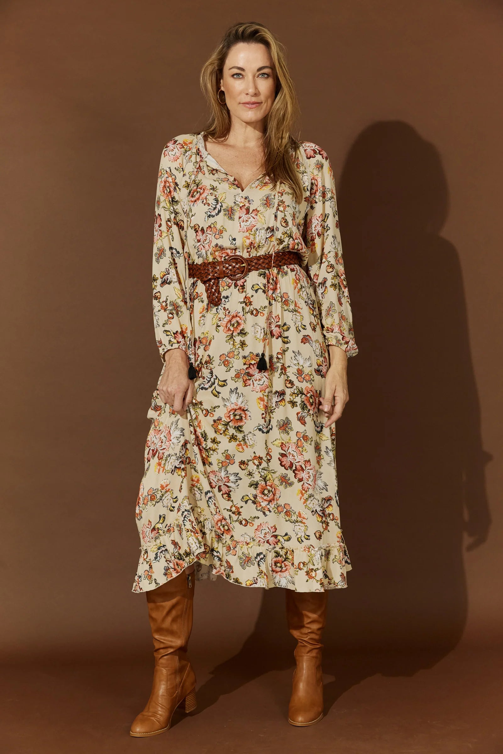 Flourish Maxi Dress - Fawn