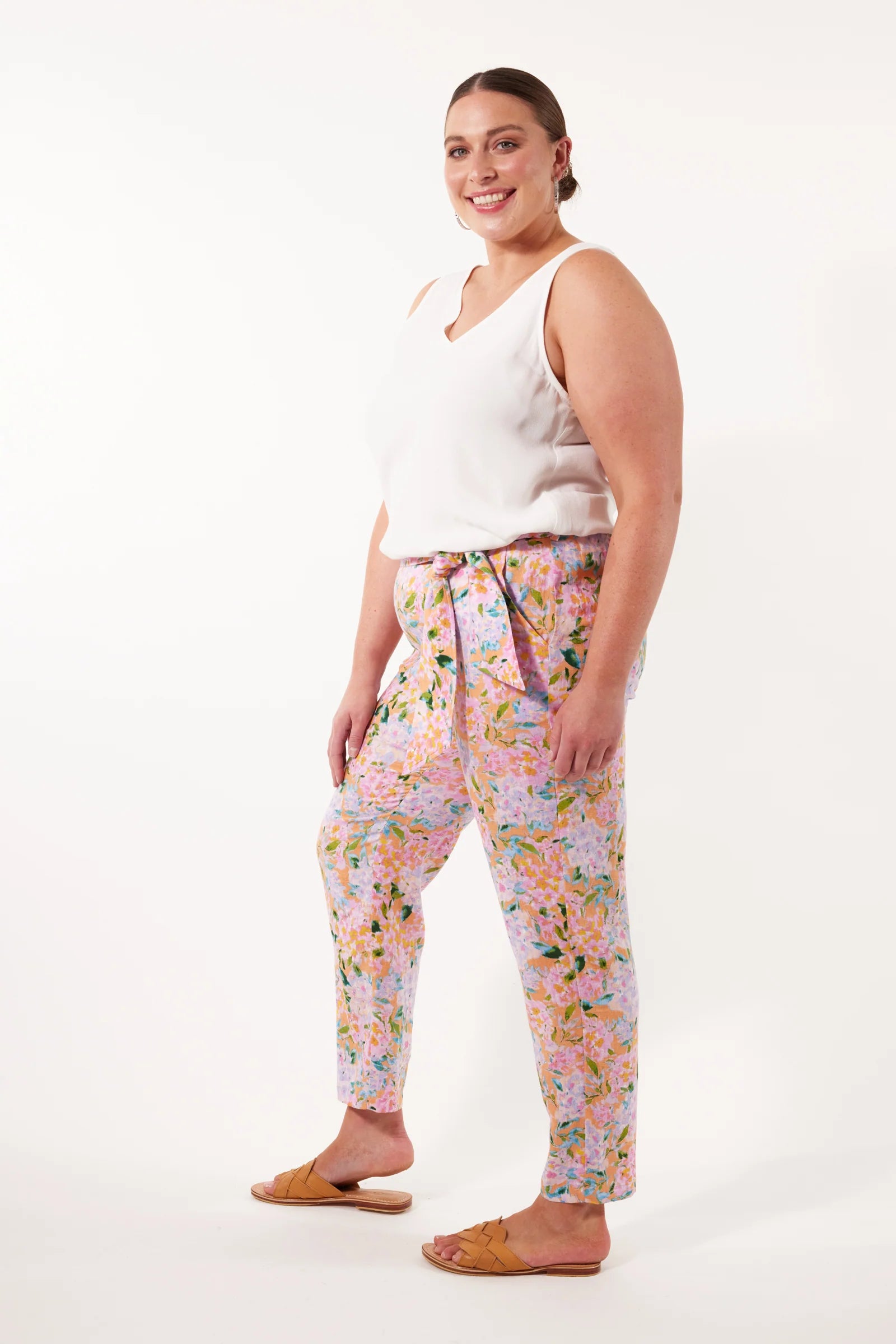 Flora Pant - Sunset Hydrangea