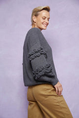 Garland Ruffle Jumper - Raven