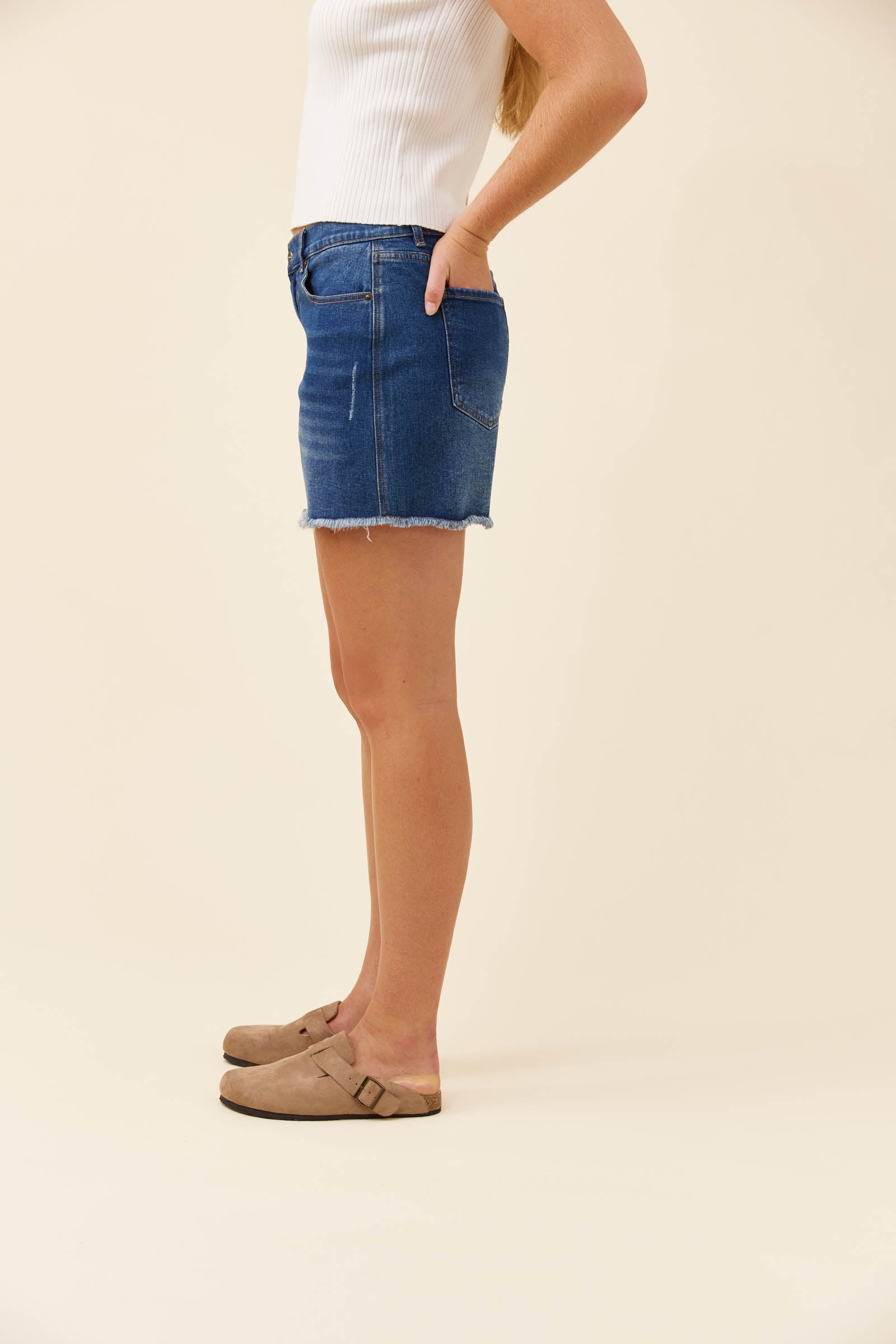 Duke Denim Shorts - Denim