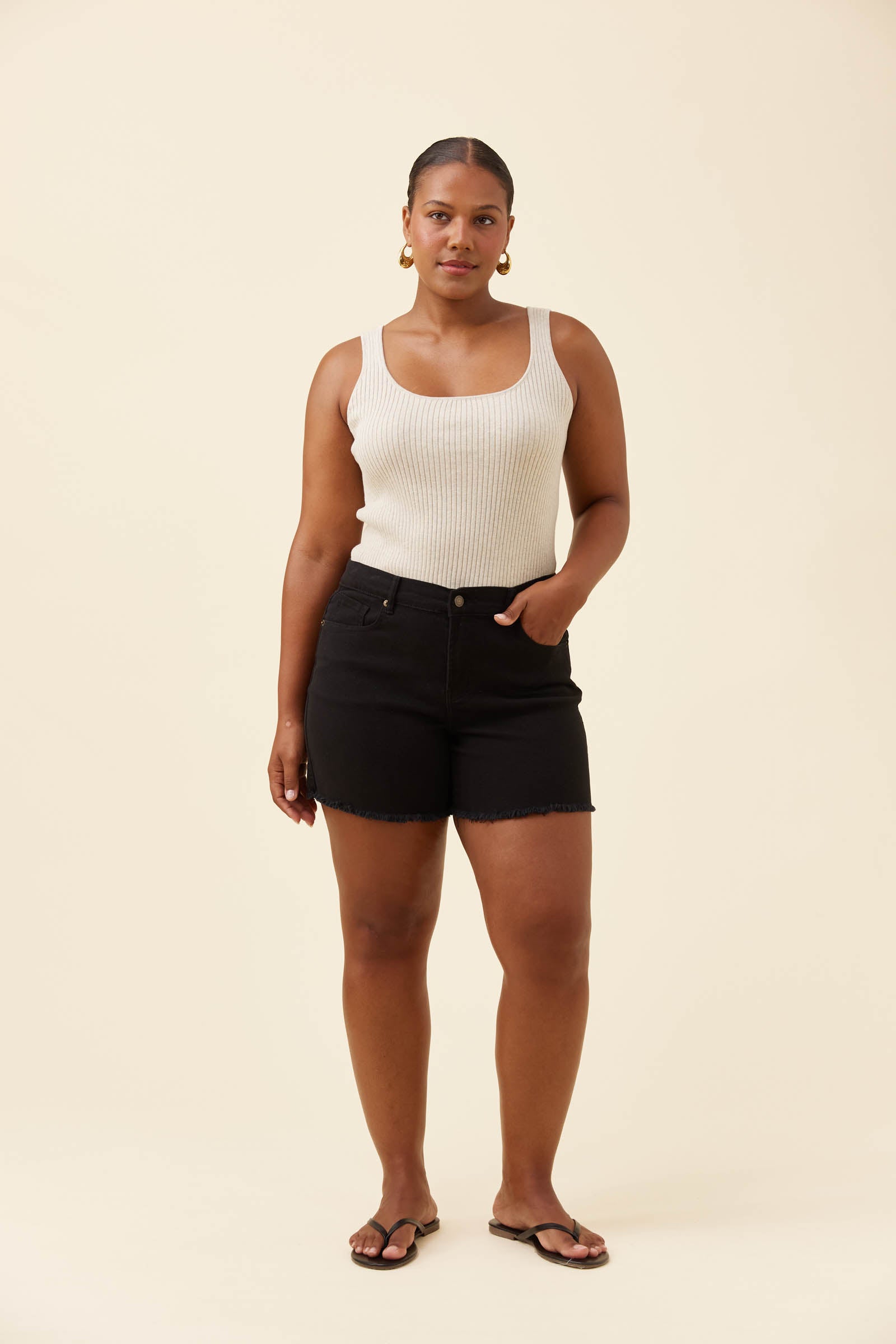 Duke Denim Shorts - Black