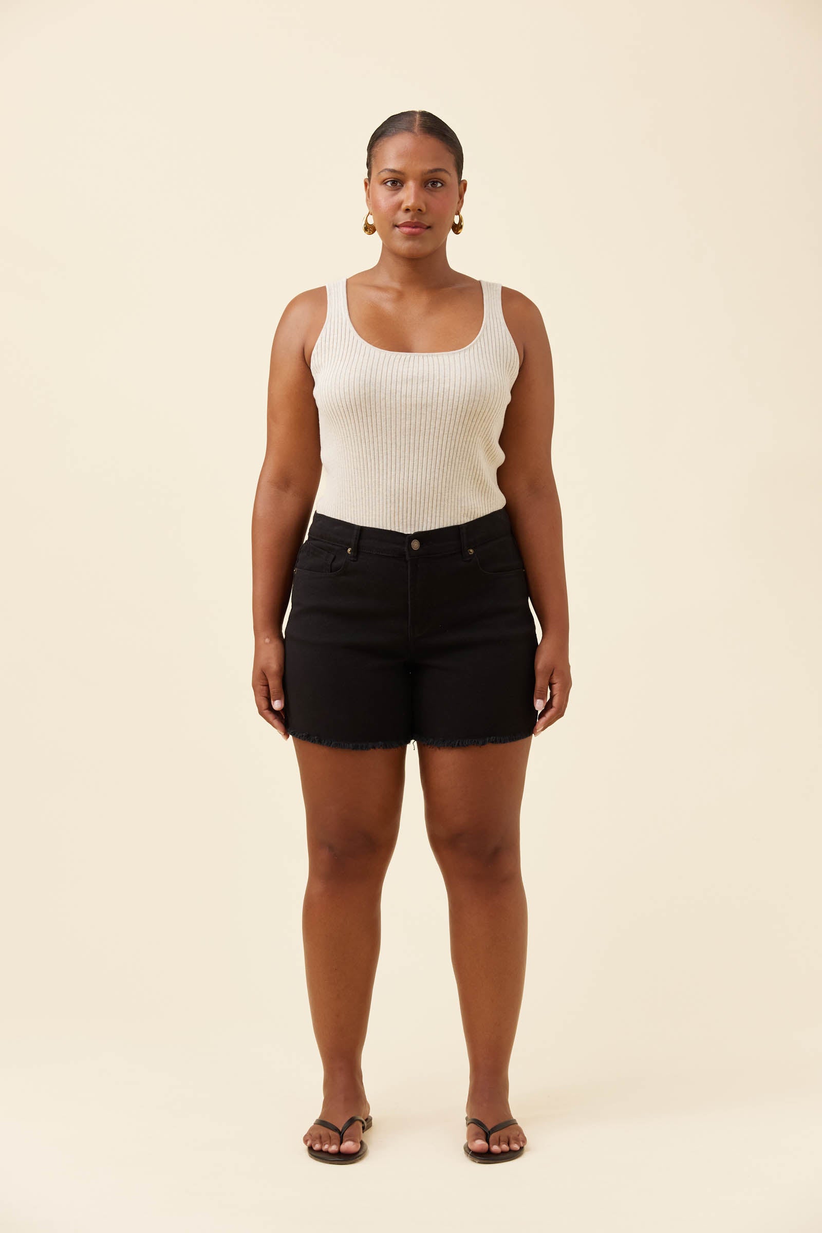 Duke Denim Shorts - Black