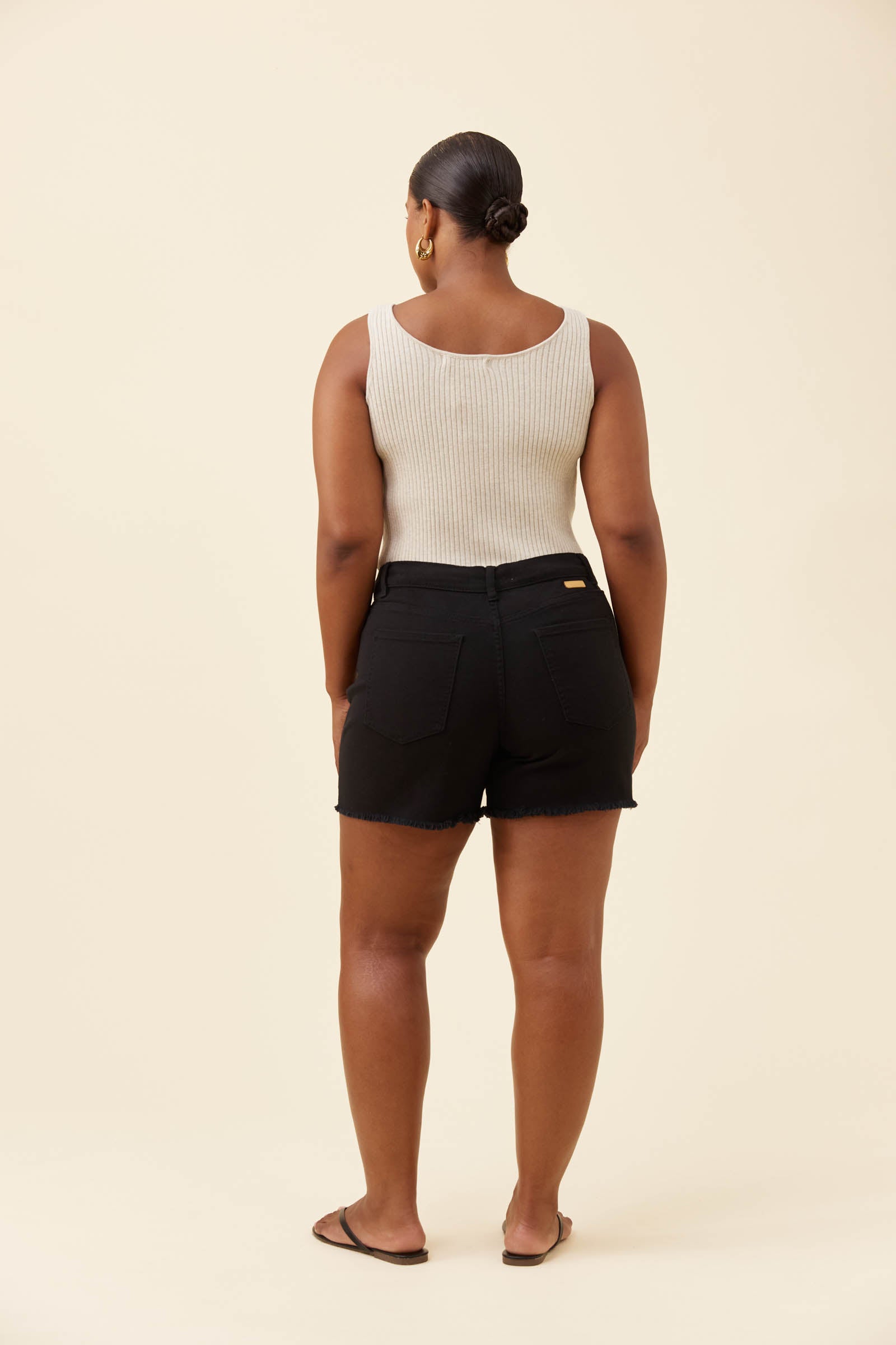 Duke Denim Shorts - Black