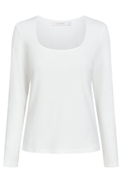 Naria Scoop Neck Top - Ivory