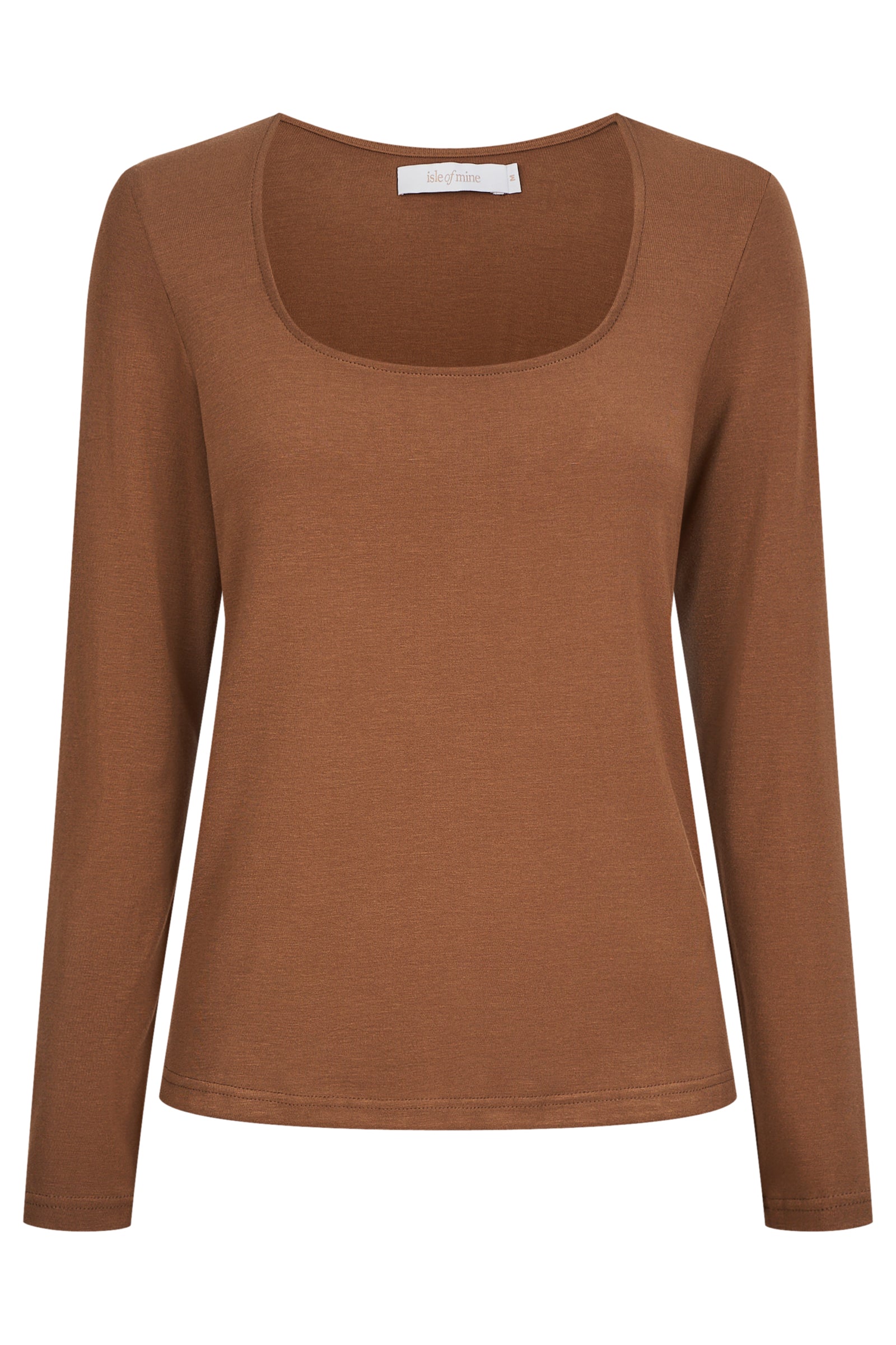 Naria Scoop Neck Top - Toffee