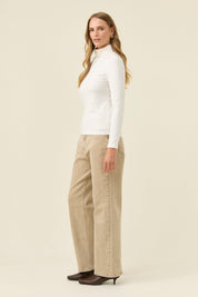 Naria Roll Neck Top - Ivory