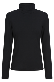 Naria Roll Neck Top - Onyx