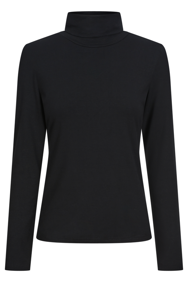 Naria Roll Neck Top - Onyx