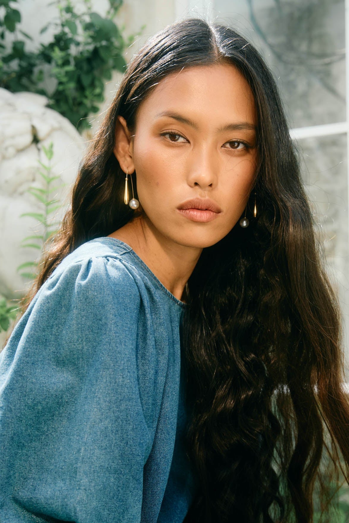 Oline Drop Earring - Pearl