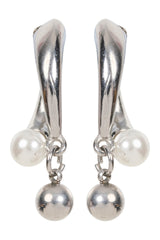 Oline Orb Earring - Pearl