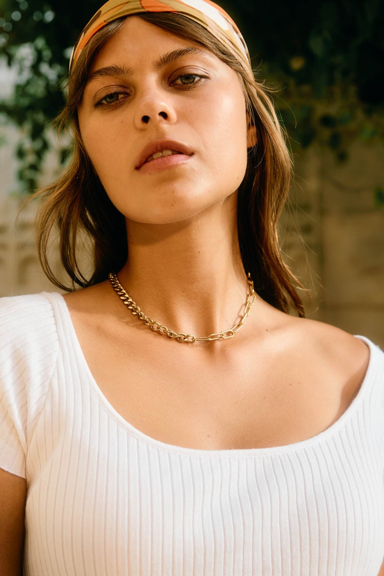 Oline Necklace - Bar Chain