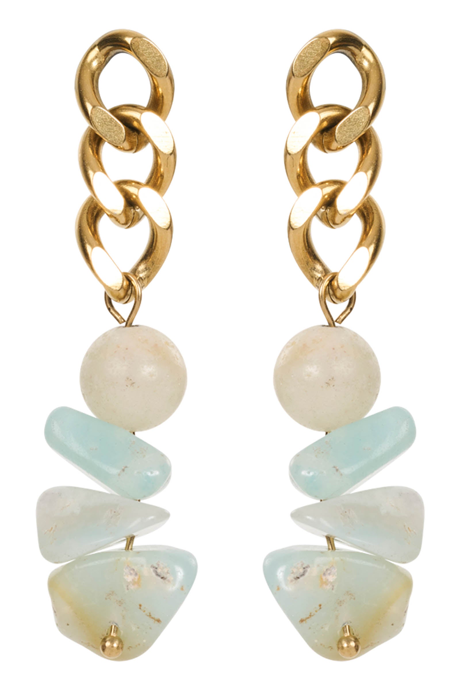 Esther Drop Earring - Mint Stone