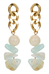 Esther Drop Earring - Mint Stone