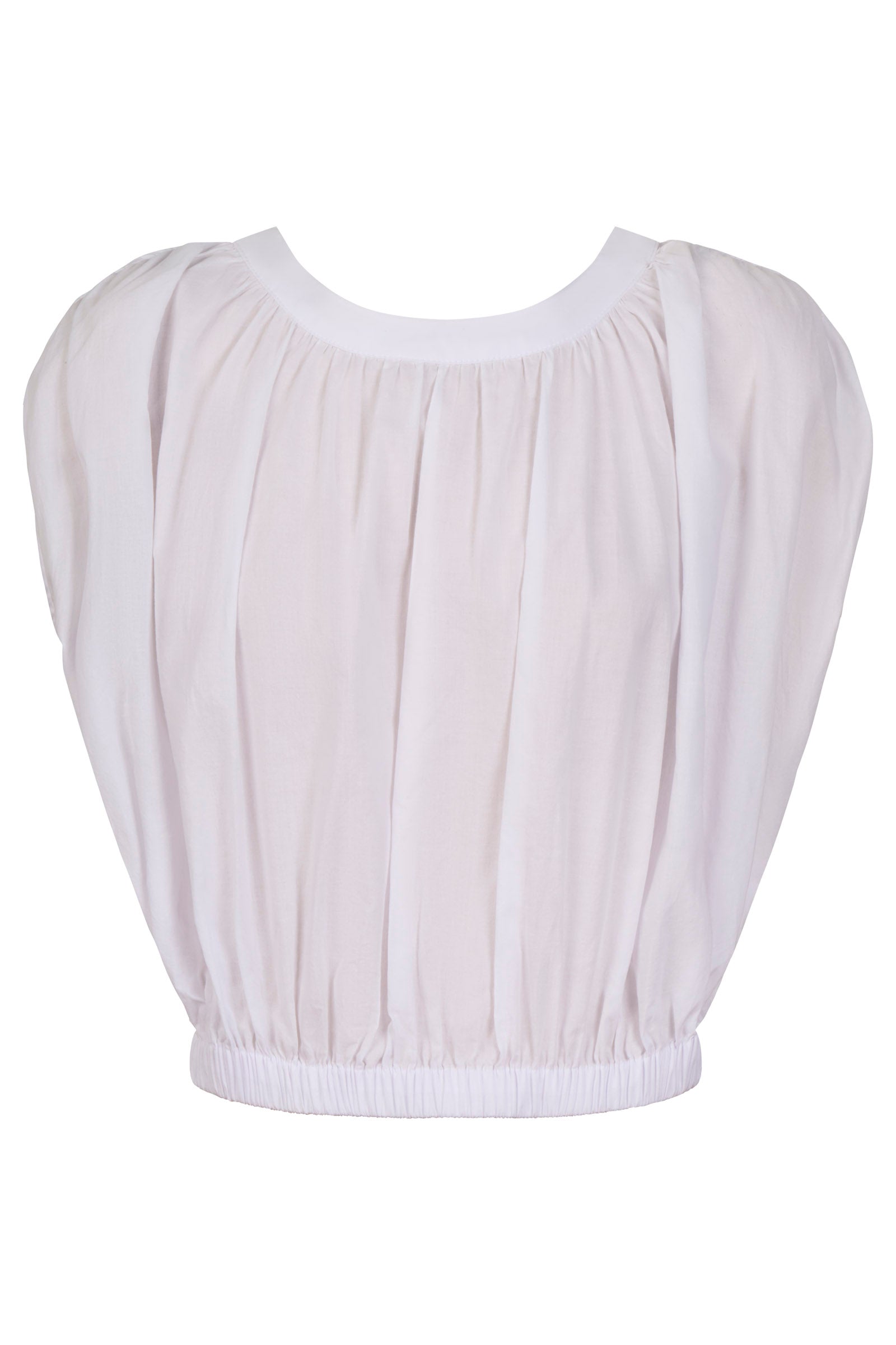 Rosa Reversible Crop Top - White