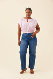 Rosa Reversible Crop Top - Light Pink