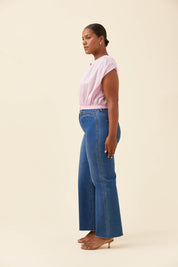 Rosa Reversible Crop Top - Light Pink