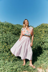 Rosa Maxi Skirt - Light Pink