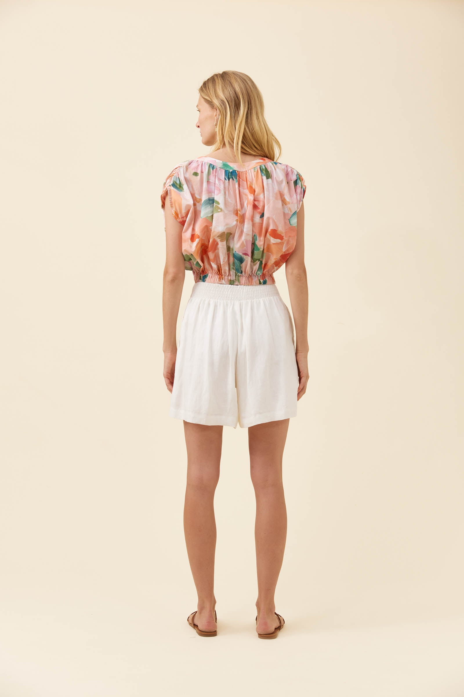 Rosa Reversible Crop Top - Floral