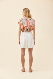Rosa Reversible Crop Top - Floral