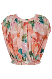 Rosa Reversible Crop Top - Floral