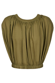 Rosa Reversible Crop Top - Sage