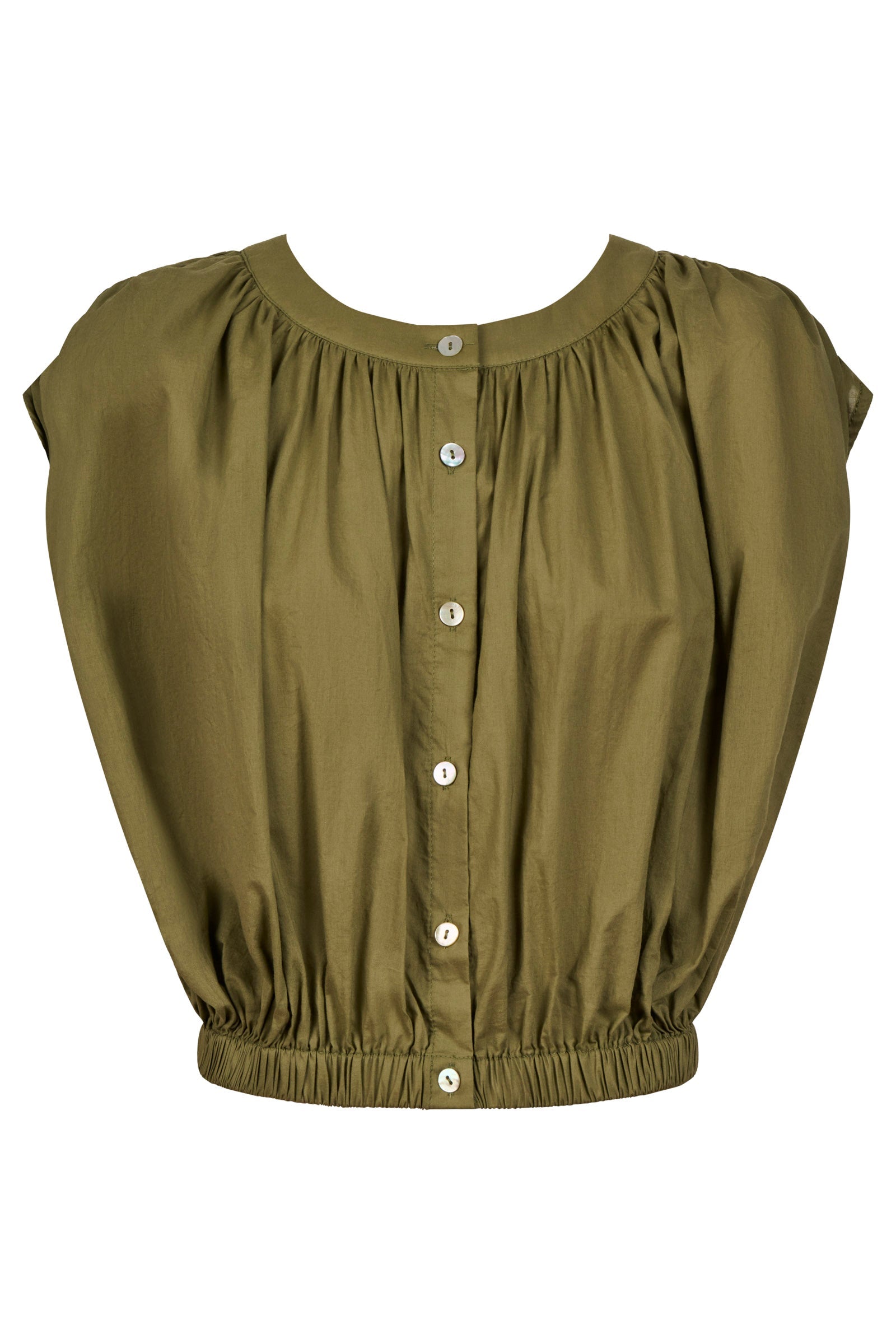 Rosa Reversible Crop Top - Sage