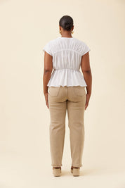 Rosa Tie Top - White