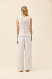 Mia Knit Top - White