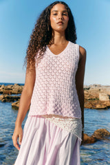 Mia Knit Top - Light Pink