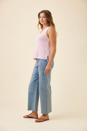 Mia Knit Top - Light Pink