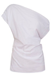 Rosa One Shoulder Top - White
