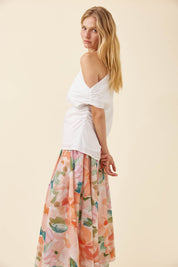 Rosa One Shoulder Top - White