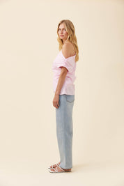Rosa One Shoulder Top - Light Pink