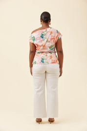 Rosa One Shoulder Top - Floral