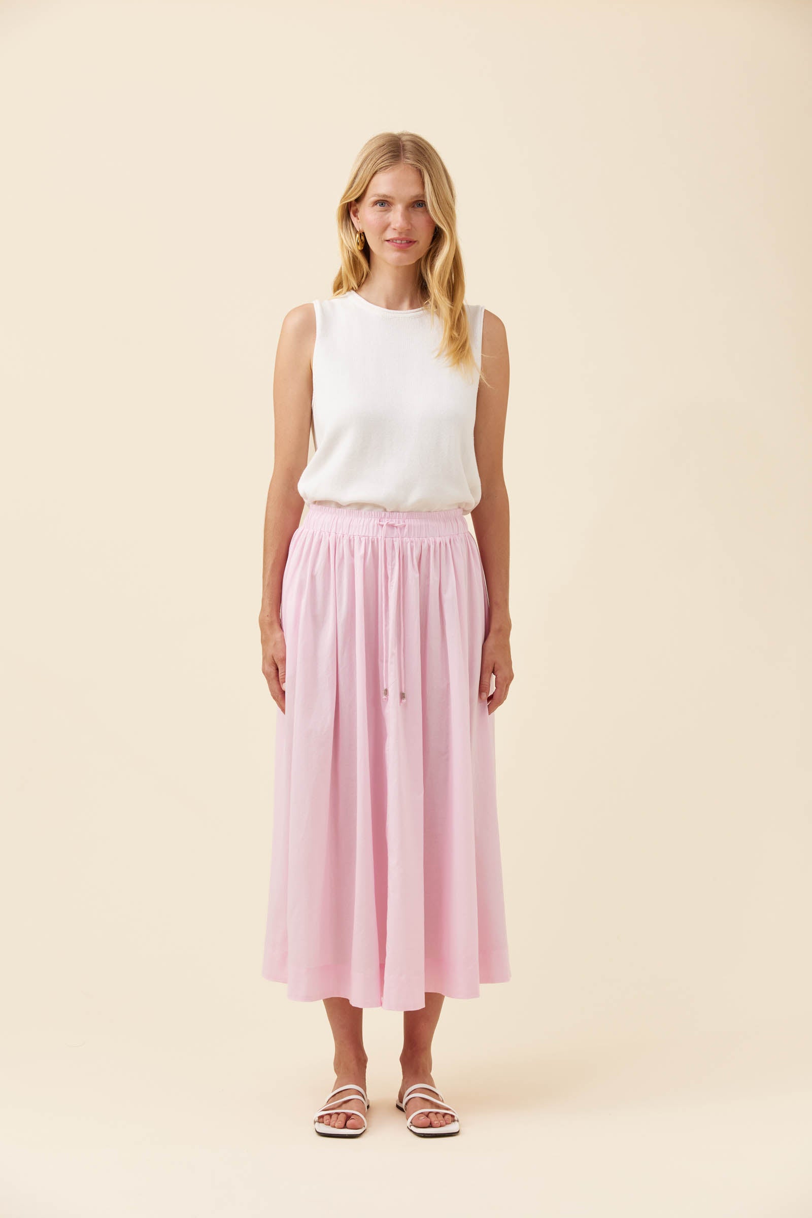 Rosa Maxi Skirt - Light Pink