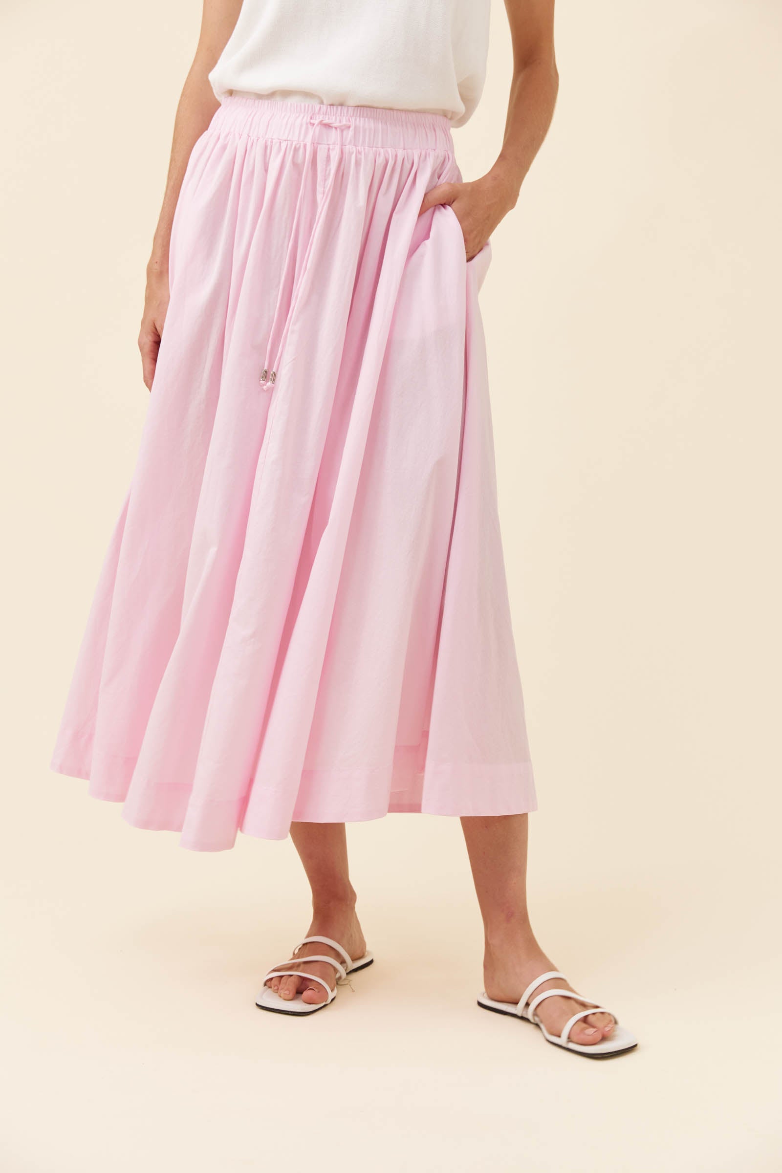 Rosa Maxi Skirt - Light Pink