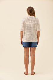 Mia Knit Tshirt - Canvas