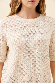 Mia Knit Tshirt - Canvas