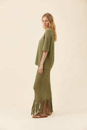 Mia Knit Tshirt - Sage