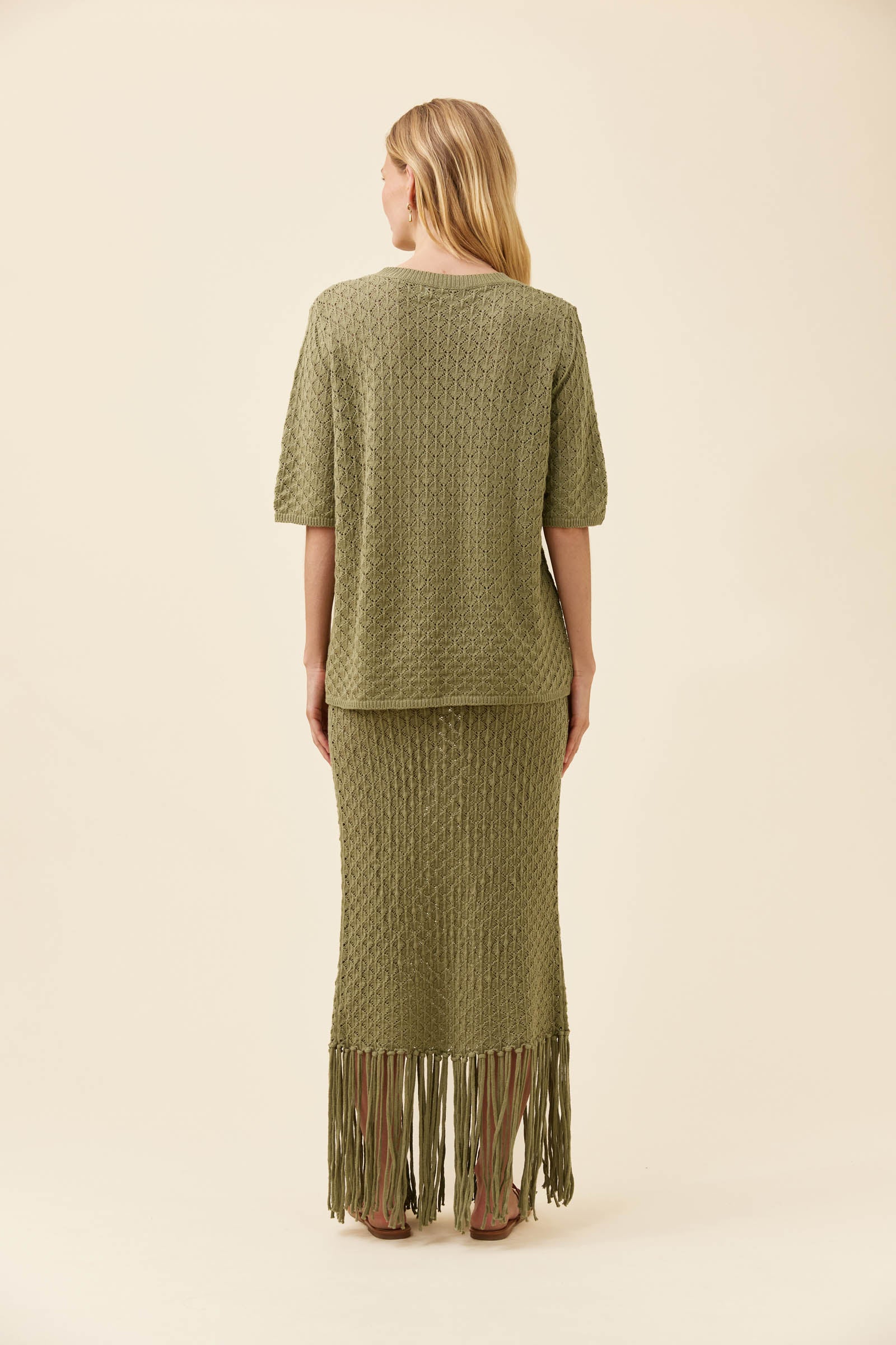 Mia Knit Tshirt - Sage