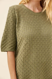 Mia Knit Tshirt - Sage