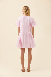 Rosa Pleat Dress - Light Pink